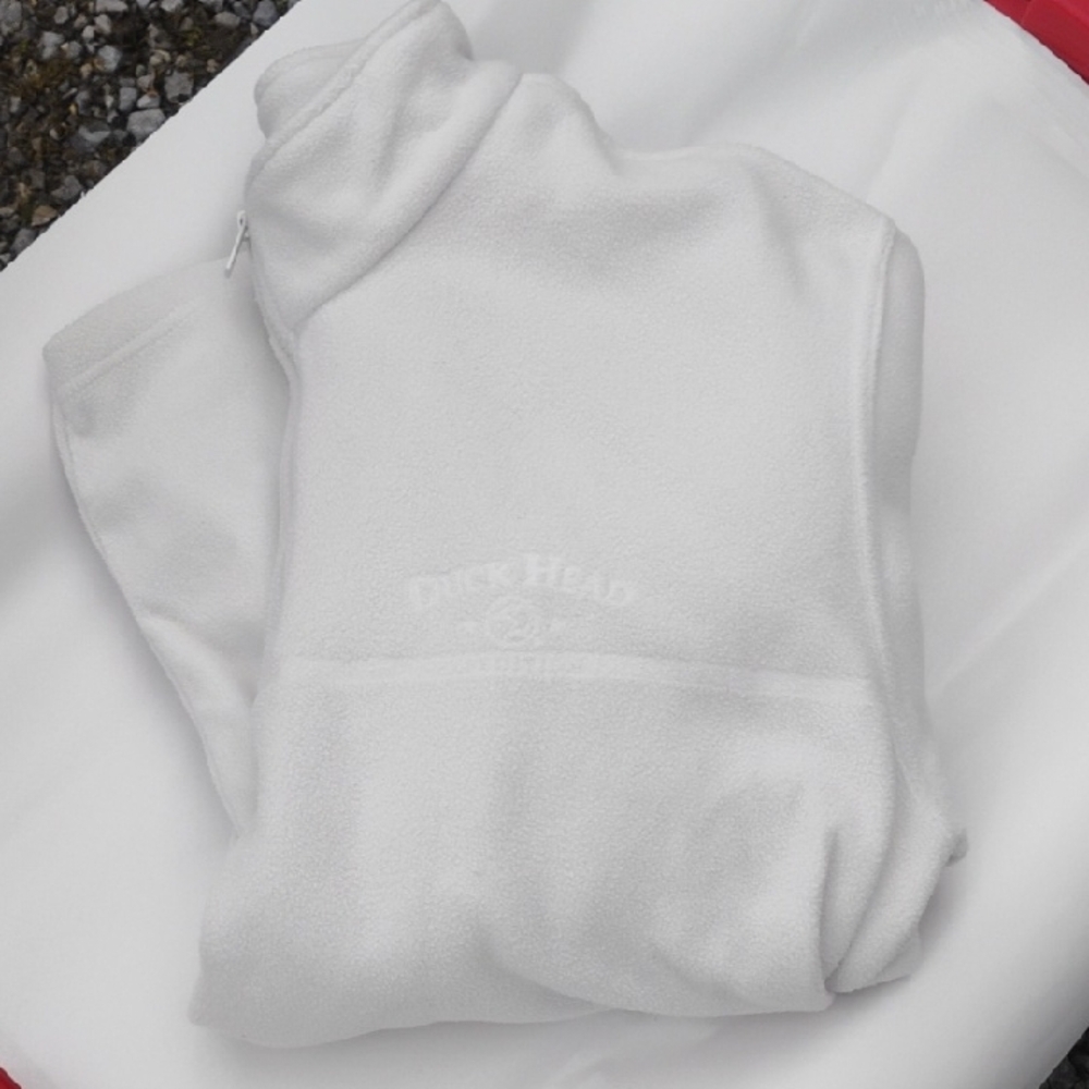 SALE! Duck Head Men's Zip Up Sweater In Soft White Sz.L (XX-60)